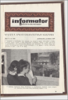 Informator Muzeum w Grudziądzu październik-grudzień 1969, Rok X nr 4 (82)