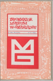 Informator Muzeum w Grudziądzu kwiecień-czerwiec 1977, Rok XVIII nr 2 (112)