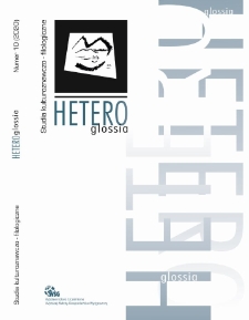 Heteroglossia. Studia kulturoznawczo-filologiczne. Nr 10 (2020)