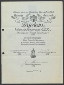 Dyplom Odznaki Honorowej S. P. K.