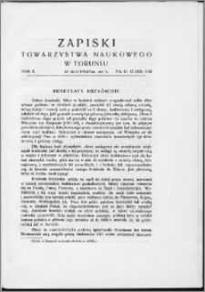 Zapiski Towarzystwa Naukowego w Toruniu, T. 10 nr 11/12, (1937)