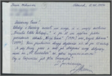 List do Jana Malinowskiego