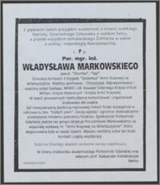 Markowski Władysław (1920- ) nekrolog