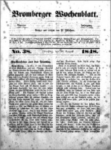 Bromberger Wochenblatt 1848.08.29 nr 38