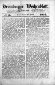 Bromberger Wochenblatt 1852.01.17 nr 5