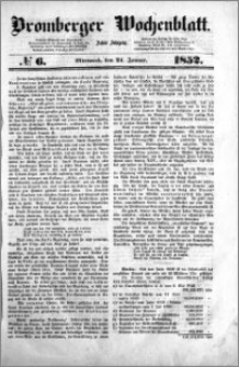 Bromberger Wochenblatt 1852.01.21 nr 6