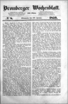Bromberger Wochenblatt 1852.01.28 nr 8