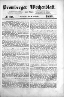 Bromberger Wochenblatt 1852.02.04 nr 10