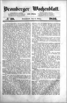 Bromberger Wochenblatt 1852.03.06 nr 19