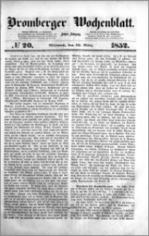 Bromberger Wochenblatt 1852.03.10 nr 20