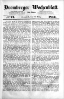 Bromberger Wochenblatt 1852.03.13 nr 21