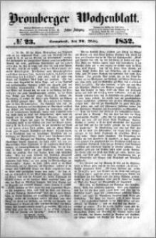 Bromberger Wochenblatt 1852.03.20 nr 23