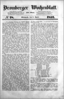 Bromberger Wochenblatt 1852.04.07 nr 28