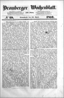 Bromberger Wochenblatt 1852.04.10 nr 29