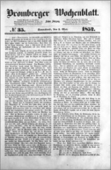 Bromberger Wochenblatt 1852.05.01 nr 35