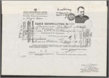 Karta Repatriacyjna NR 5490