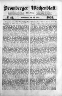 Bromberger Wochenblatt 1852.05.22 nr 41