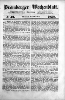 Bromberger Wochenblatt 1852.05.26 nr 42