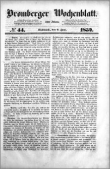 Bromberger Wochenblatt 1852.06.02 nr 44