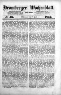 Bromberger Wochenblatt 1852.06.09 nr 46