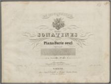 Le bouquetier : quatre Sonatines pour le Piano-Forte seul : oeuvre 151. No. 1