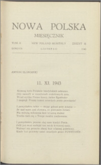 Nowa Polska = New Poland Monthly 1943, T. 2 z. 11
