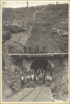 Józef Trajtler Szügy przy odbudowie tunelu kolejowego