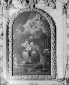 Kraków. Kościół pw. św. Anny. Ołtarz główny. Obraz św. Anny Samotrzeciej
