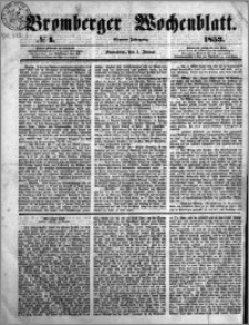Bromberger Wochenblatt 1853.01.01 nr 1