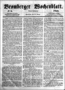 Bromberger Wochenblatt 1853.01.15 nr 5
