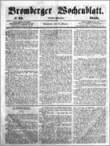 Bromberger Wochenblatt 1853.02.12 nr 13