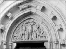 Gniezno. Katedra pw. Wniebowzięcia Najświętszej Maryi Panny - Tympanon - scena Ukrzyżowania
