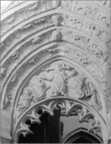 Gniezno. Katedra pw. Wniebowzięcia Najświętszej Maryi Panny - kruchta płd. Portal (fragment)