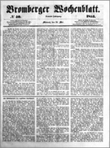 Bromberger Wochenblatt 1853.05.18 nr 40