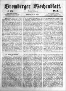 Bromberger Wochenblatt 1853.06.15 nr 48