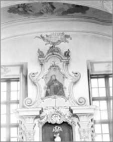 Zamarte. Kościół parafialny pw. NMP (Sanktuarium Matki Bożej Szkaplerznej). Wnętrze-ołtarz, fragment 