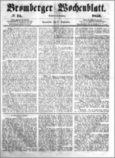 Bromberger Wochenblatt 1853.09.17 nr 75
