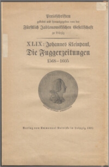 Die Fuggerzeitungen 1568-1605