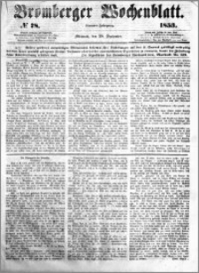 Bromberger Wochenblatt 1853.09.28 nr 78