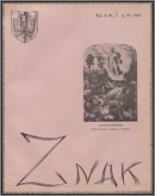 Znak : dwutygodnik katolicko-społeczny 1947, R. 2 nr 6 (12)