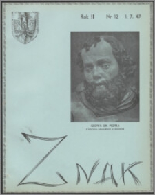 Znak : dwutygodnik katolicko-społeczny 1947, R. 2 nr 12