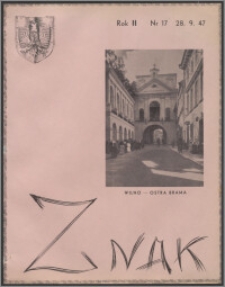 Znak : dwutygodnik katolicko-społeczny 1947, R. 2 nr 17