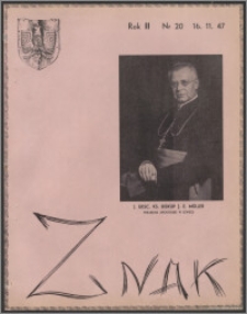 Znak : dwutygodnik katolicko-społeczny 1947, R. 2 nr 20