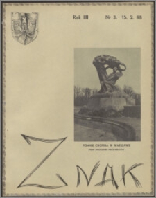 Znak : dwutygodnik katolicko-społeczny 1948, R. 3 nr 3