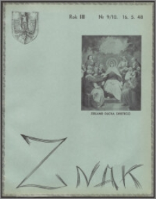 Znak : dwutygodnik katolicko-społeczny 1948, R. 3 nr 9-10