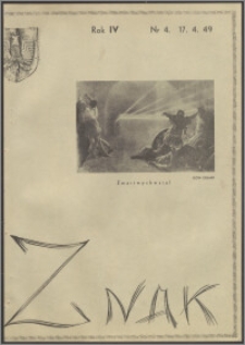 Znak : czasopismo katolicko-społeczne 1949, R. 4 nr 4