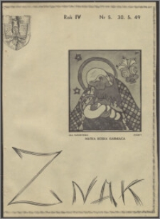 Znak : czasopismo katolicko-społeczne 1949, R. 4 nr 5