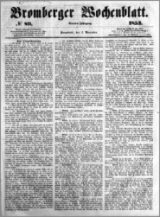 Bromberger Wochenblatt 1853.11.05 nr 89