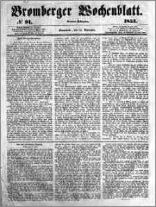Bromberger Wochenblatt 1853.11.12 nr 91