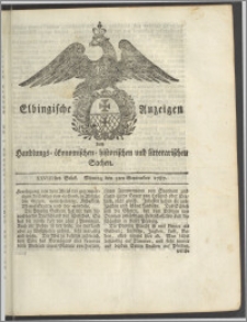 Elbingische Anzeigen von Handlungs- ökonomischen- historischen und litterarischen Sachen. XXVIIIstes Stück. Montag den 3ten September 1787